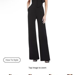 Vince Camuto Hunter Green Wide Leg Jumpsuit